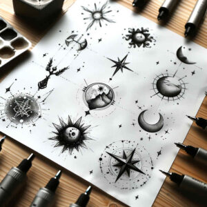 single-dot – tattoo design ideas free ai generated – ornate-circle – for-shoulder – Gallery: minimalistic-inkby-ai
