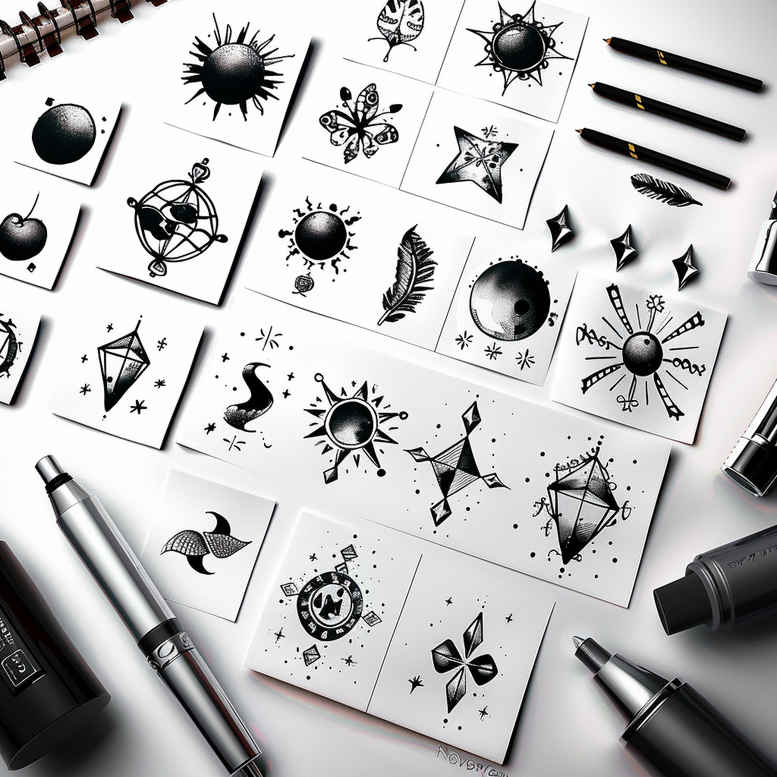 single-line – tattoo design ideas free ai generated – centerpiece – for-ribs – Gallery: minimalistic-inkby-ai