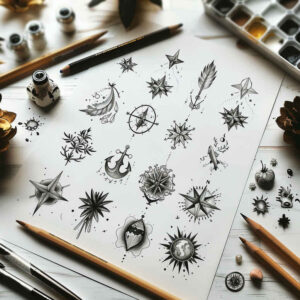 soft-curve – tattoo design ideas free ai generated – circle-of-life – for-outer-arm – Gallery: minimalistic-inkby-ai