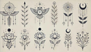 soft-curve – tattoo design ideas free ai generated – unbroken-circle – for-hand – Gallery: minimalistic-inkby-ai
