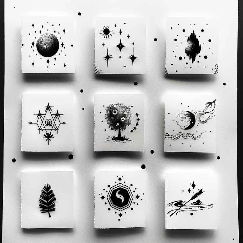 soft-touch – tattoo design ideas free ai generated – sacred-symbol – for-palm – Gallery: minimalistic-inkby-ai