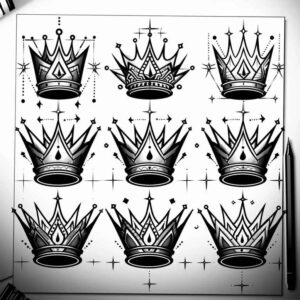 minimalistic tattoo design ideas negative space blooming center for lower thigh