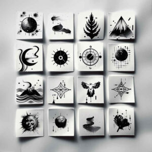 minimalistic tattoo design ideas unembellished blooming center for side