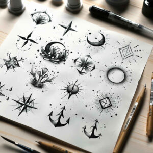 minimalistic tattoo design ideas micro symbol circle of unity symbol of courage