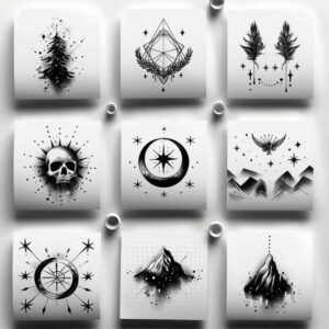 minimalistic tattoo design ideas clean shape decorative ring symbol of resilience