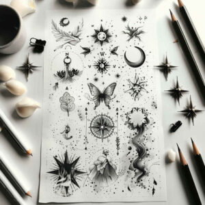 minimalistic tattoo design ideas clean lines delicate arcs stands for perseverance