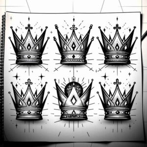 minimalistic tattoo design ideas no shading elaborate for thigh