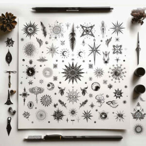 minimalistic tattoo design ideas silent filigree shows strength