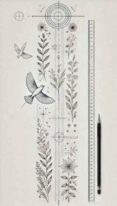 minimalistic tattoo design ideas pure design filigree stands for resilience
