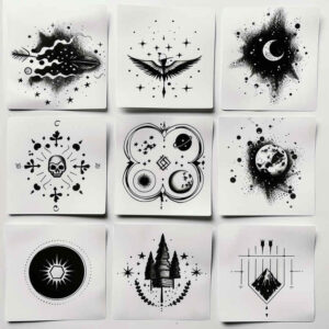 minimalistic tattoo design ideas simple form harmony symbolising strength