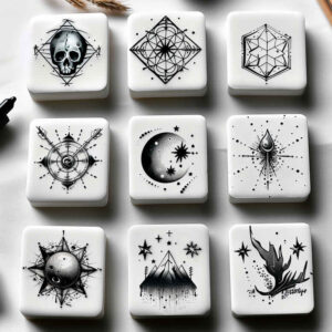 minimalistic tattoo design ideas fine dot intricate strength and power