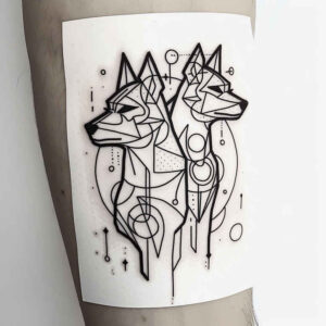 minimalistic tattoo design ideas clear edge intricate web for outer arm