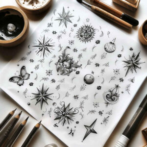 minimalistic tattoo design ideas outline only mandala meaning courage