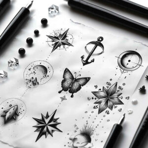 minimalistic tattoo design ideas iconic ornamental web for inner arm