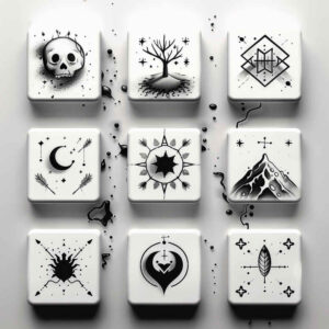 minimalistic tattoo design ideas subtle motif puzzle pattern symbolising resilience