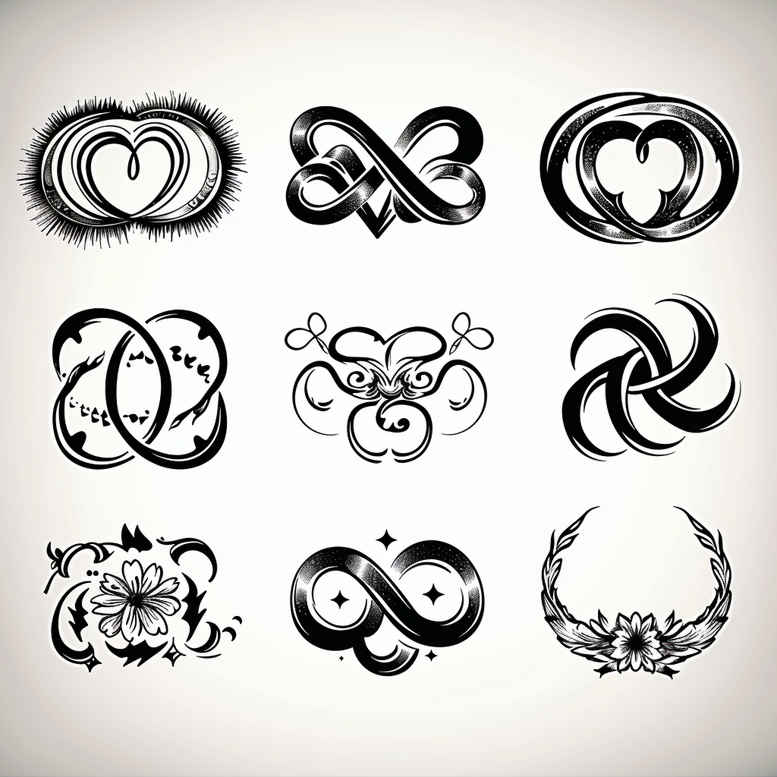 minimalistic tattoo design ideas no background radiating symmetry for nape