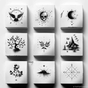 minimalistic tattoo design ideas minimalist sacred geometry symbolising determination