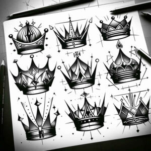 minimalistic tattoo design ideas bare sacred symbol for thigh