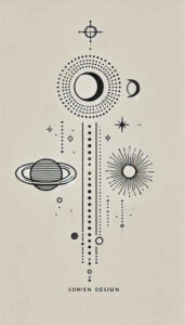 minimalistic tattoo design ideas iconic spiritual design for ankle