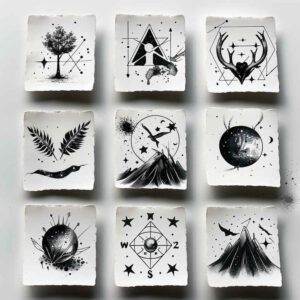 minimalistic tattoo design ideas airy touch spiritual design for elbow