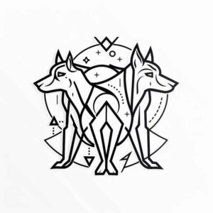 thin-script – tattoo design ideas free ai generated – engraved-motif – for-lower-leg – Gallery: minimalistic-inkby-ai