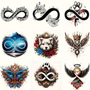 tiny-detail – tattoo design ideas free ai generated – concentric-circles – for-lower-thigh – Gallery: minimalistic-inkby-ai