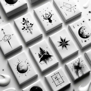 tiny-detail – tattoo design ideas free ai generated – ethereal – for-thigh – Gallery: minimalistic-inkby-ai