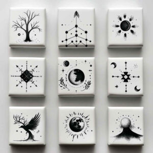 tiny-motif – tattoo design ideas free ai generated – ornamental-swirl – for-upper-shoulder – Gallery: minimalistic-inkby-ai
