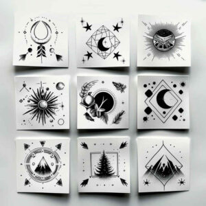 ultra-thin – tattoo design ideas free ai generated – circle-of-unity – for-toe – Gallery: minimalistic-inkby-ai