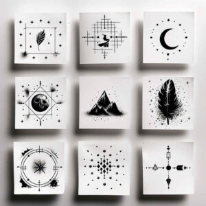 ultra-thin – tattoo design ideas free ai generated – harmony-lines – for-back – Gallery: minimalistic-inkby-ai