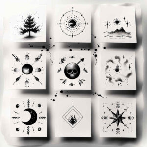 whisper-line – tattoo design ideas free ai generated – circle-of-unity – for-lower-thigh – Gallery: minimalistic-inkby-ai