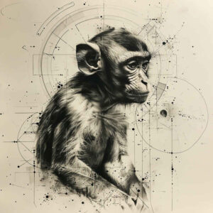monkey-tribal-tattoo-neotraditional-modern-classic-for-outer-arm – tattoo design ideas free ai generated – Gallery: monkeys-inkby-ai