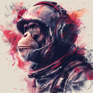 monkey-spirit-tattoo-neotraditional-subtle-tone-for-thigh – tattoo design ideas free ai generated – Gallery: monkeys-inkby-ai