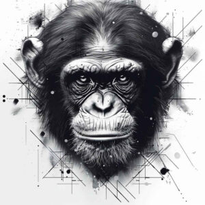 monkey-light-tattoo-neotraditional-subtle-tone-for-lower-leg – tattoo design ideas free ai generated – Gallery: monkeys-inkby-ai
