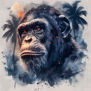 monkey-organic-tattoo-neotraditional-solid-blacks-for-abdomen – tattoo design ideas free ai generated – Gallery: monkeys-inkby-ai