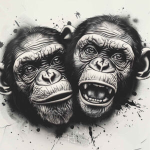 artistic-monkey-tattoo-realism-sharp-focus-for-arm – tattoo design ideas free ai generated – Gallery: monkeys-inkby-ai