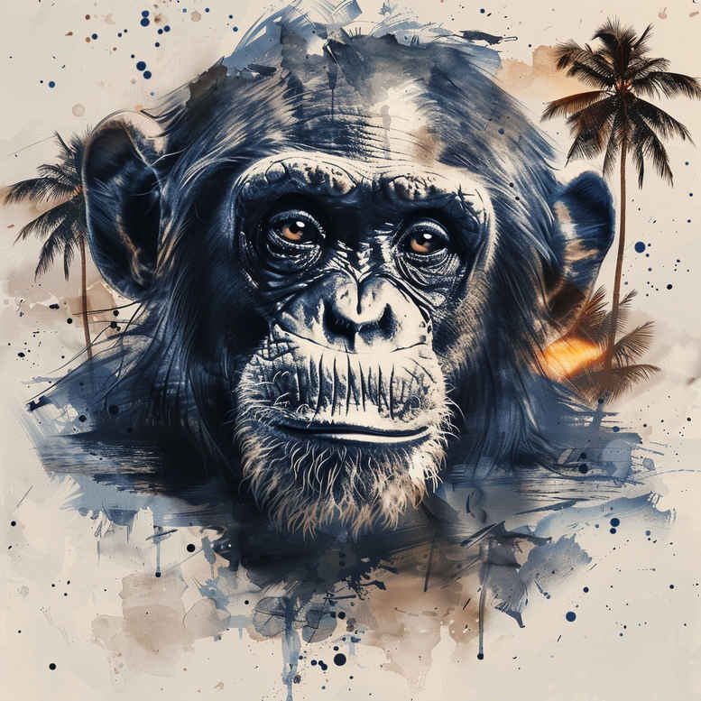 monkey-expressive-tattoo-realism-full-detail-for-side – tattoo design ideas free ai generated – Gallery: monkeys-inkby-ai