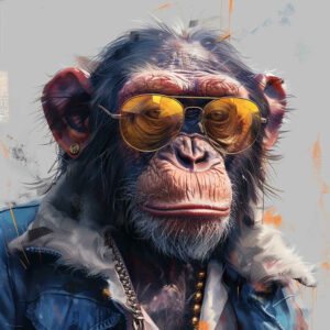 monkey-energy-tattoo-surrealism-phantom-shadows-for-behind-ear – tattoo design ideas free ai generated – Gallery: monkeys-inkby-ai
