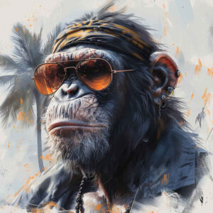 monkey-creative-tattoo-neotraditional-layered-fill-for-upper-arm – tattoo design ideas free ai generated – Gallery: monkeys-inkby-ai