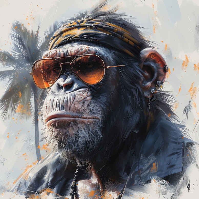 monkey-creative-tattoo-neotraditional-layered-fill-for-upper-arm – tattoo design ideas free ai generated – Gallery: monkeys-inkby-ai