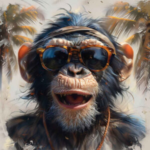 monkey-natural-tattoo-surrealism-dream-motifs-for-knee – tattoo design ideas free ai generated – Gallery: monkeys-inkby-ai