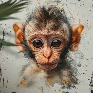 monkey-with-flowers-tattoo-realism-high-definition-for-back-shoulder – tattoo design ideas free ai generated – Gallery: monkeys-inkby-ai