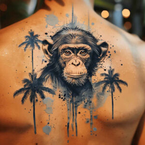 for-women-neotraditional-refined-lines-for-chest – tattoo design ideas free ai generated – Gallery: monkeys-inkby-ai