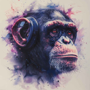 monkey-outline-tattoo-surrealism-floating-elements-for-heel – tattoo design ideas free ai generated – Gallery: monkeys-inkby-ai