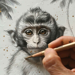 monkey-surrealism-beyond-reality-for-outer-arm – tattoo design ideas free ai generated – Gallery: monkeys-inkby-ai
