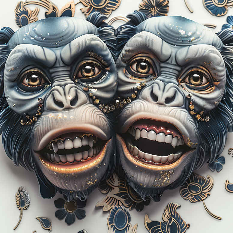 monkey-creative-tattoo-surrealism-dreamscape-for-ankle – tattoo design ideas free ai generated – Gallery: monkeys-inkby-ai