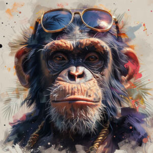 geometric-monkey-tattoo-neotraditional-classic-motifs-for-lower-arm – tattoo design ideas free ai generated – Gallery: monkeys-inkby-ai