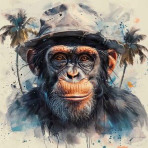 monkey-jungle-tattoo-neotraditional-dynamic-composition-for-neck – tattoo design ideas free ai generated – Gallery: monkeys-inkby-ai