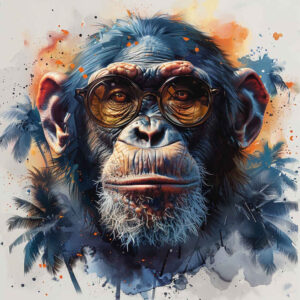 monkey-expressive-tattoo-realism-realistic-texture-for-temple – tattoo design ideas free ai generated – Gallery: monkeys-inkby-ai
