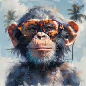 monkey-spirit-tattoo-realism-reflective-light-for-calf – tattoo design ideas free ai generated – Gallery: monkeys-inkby-ai
